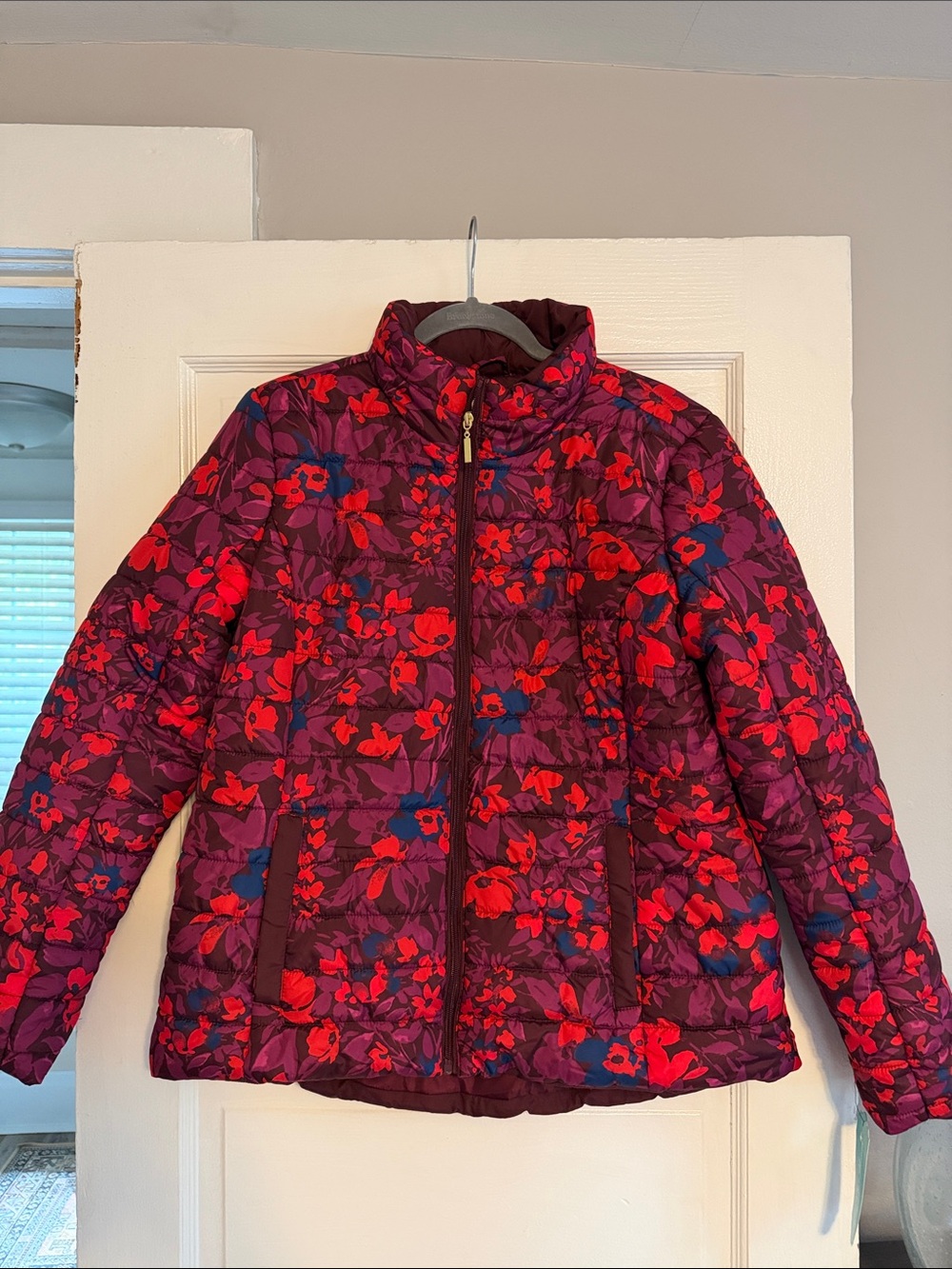 The Pioneer Woman Floral Puffer Jacket - Purple & Red